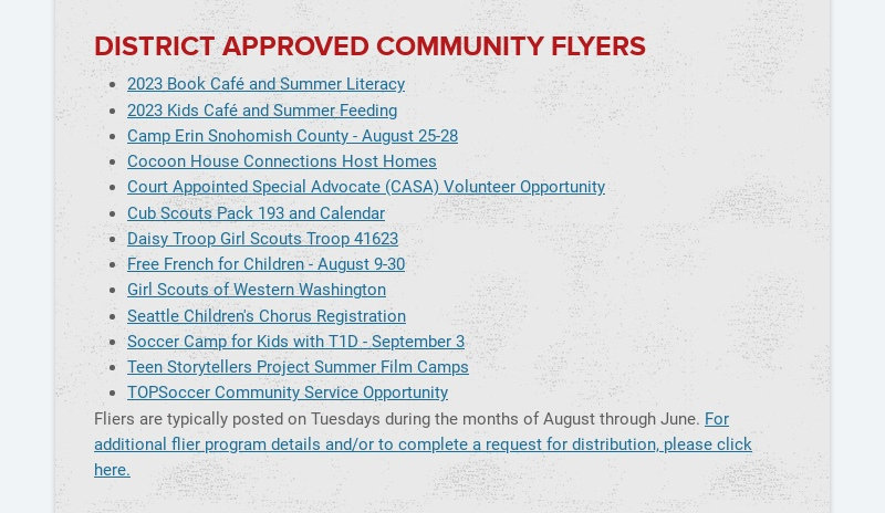 Centennial Newsletter August 14, 2023