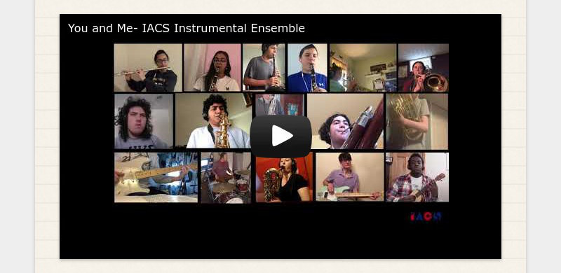 You and Me- IACS Instrumental Ensemble